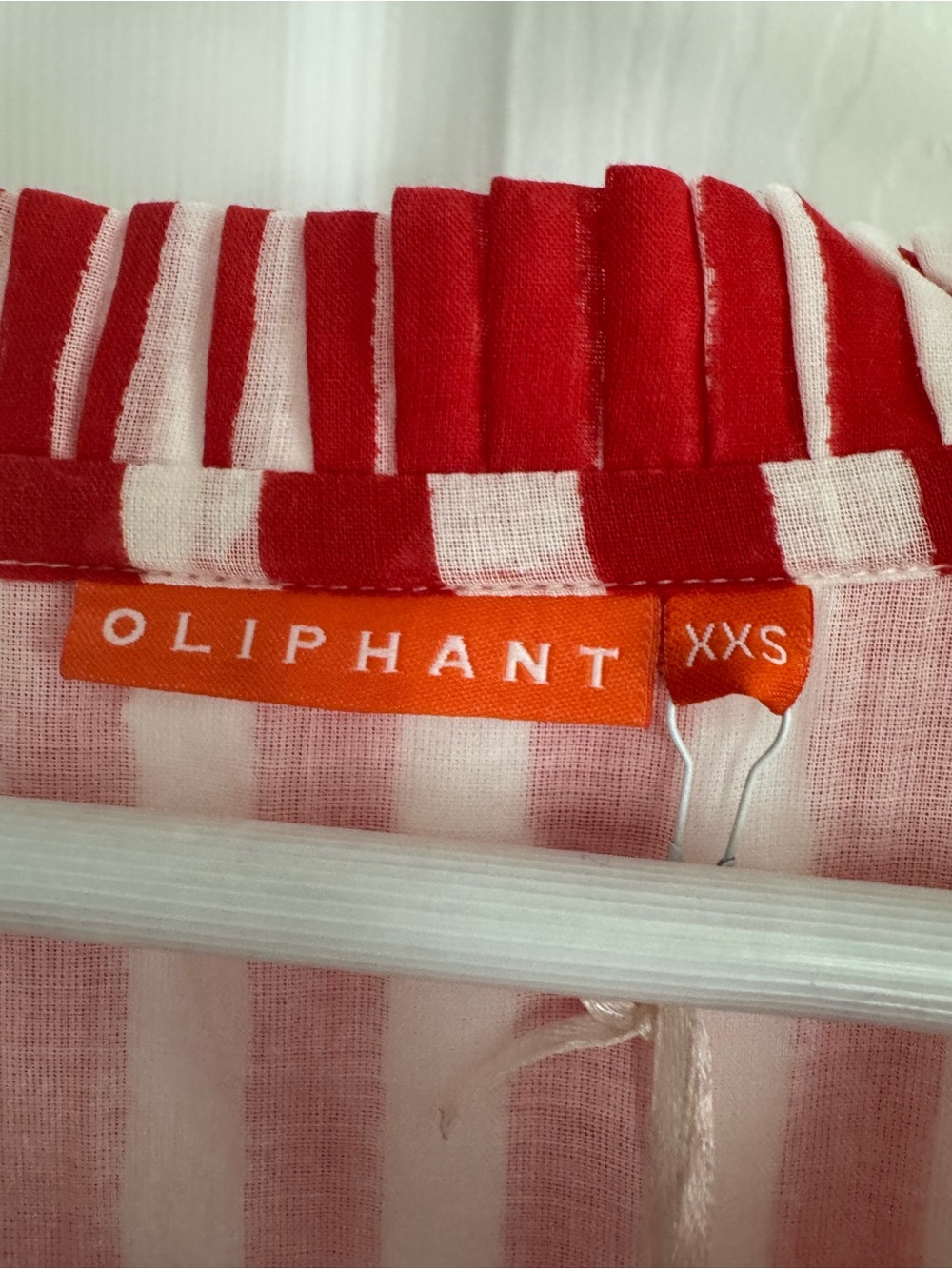 NWT Oliphant CINCHED FLIRTY MIDI-SANTORINI RED size XXS - Picture 6 of 10